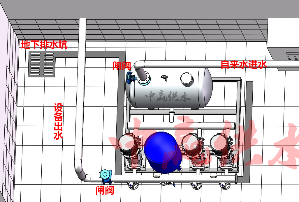 圖解：無負壓供水設(shè)備怎么安裝,無負壓供水設(shè)備連接水管